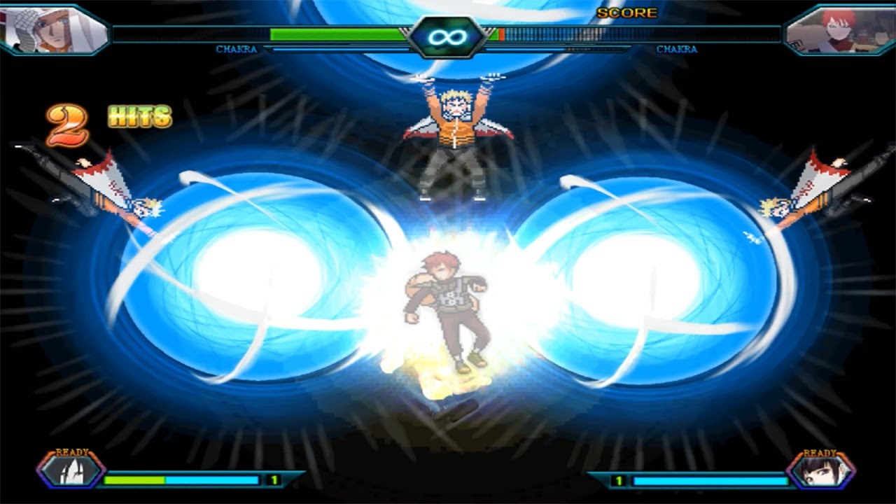 Hokage Naruto VS Gaara (War Arc) - Bleach Vs Naruto 3.3 (Modded)