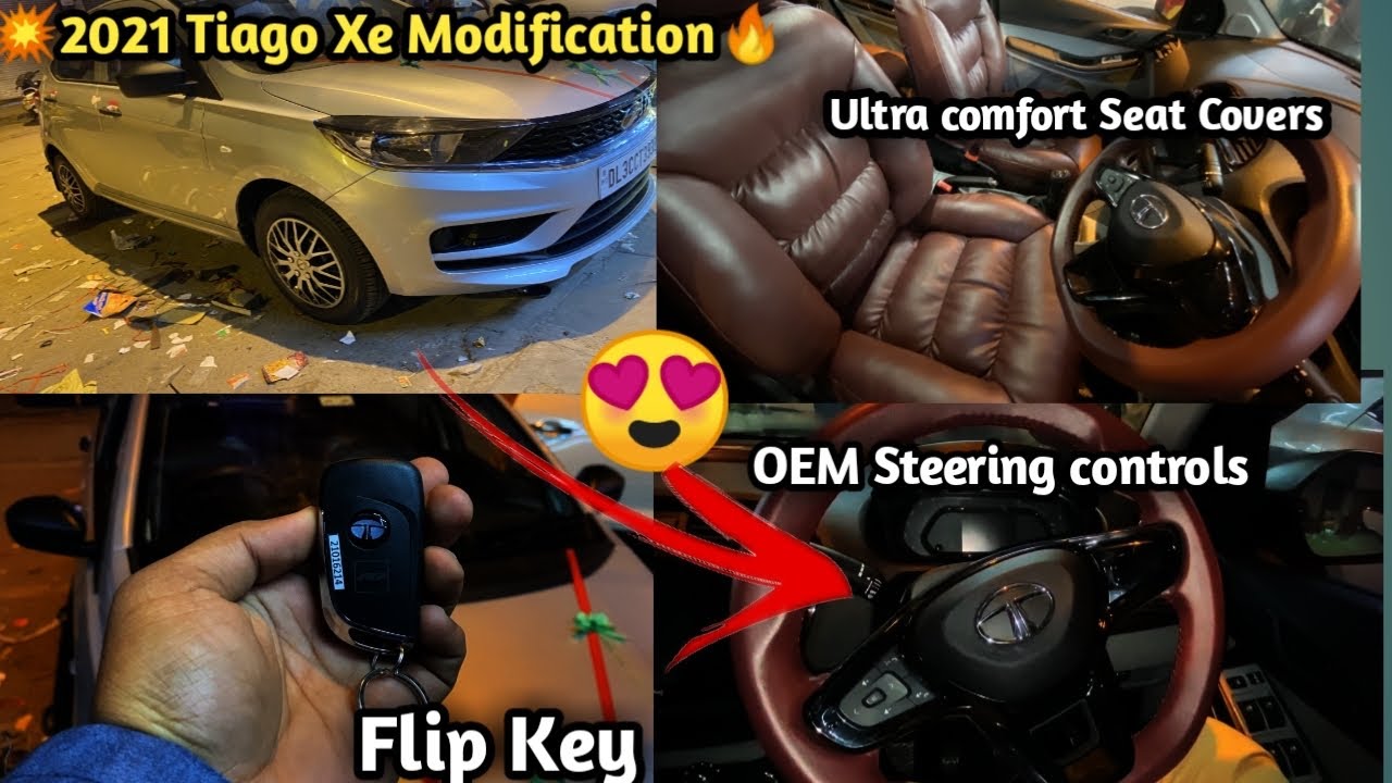 💥💥2021 Tata tiago XE(Base model) Full Modified🔥 Tiago Xe modified to Xz🔥 Tiago Modified🔥