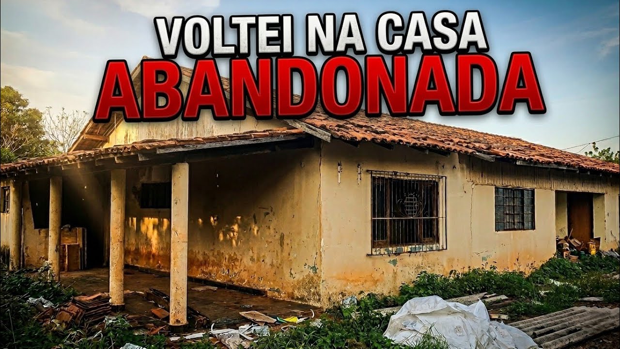 VOLTEI DE DIA NA CASA ABANDONADA E DESCOBRI O QUE TINHA NA PORTA TRANCADA 
