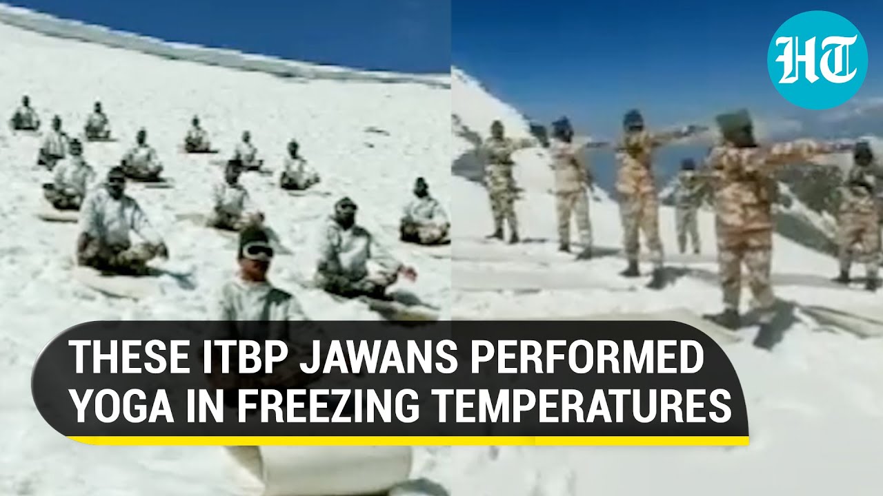 ITBP &lsquo;Himveers&rsquo; scale new heights with Yoga at 15,000 ft in snow-capped Himalayas | Watch