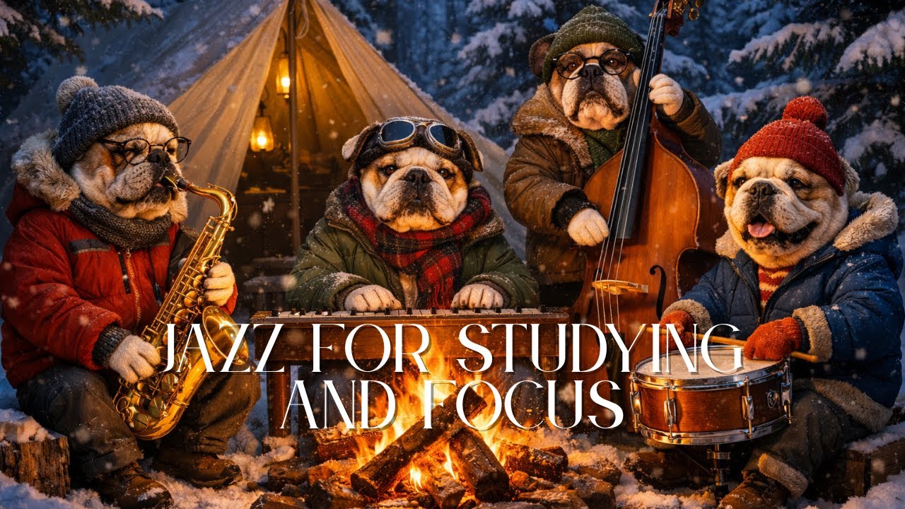 🐶🎷 «Бульдоги и бурбоновые ночи» 🎻🐶 Джаз для учёбы и концентрации