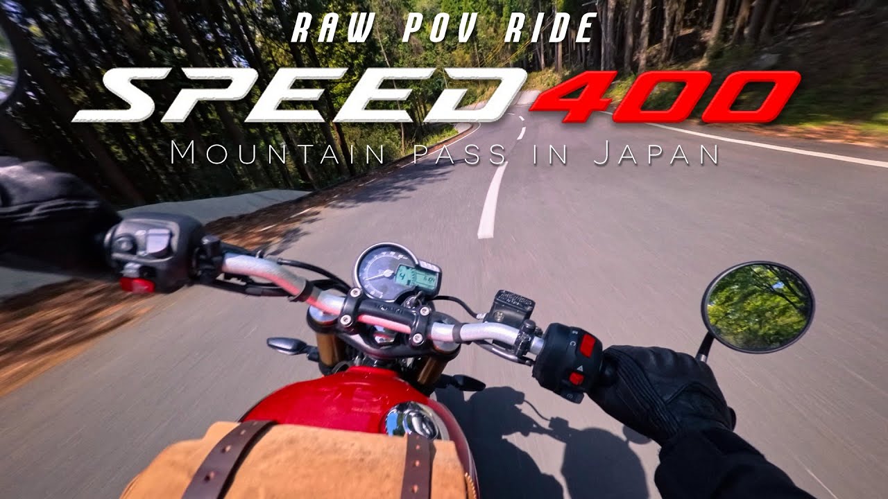 ASMR Motorcycle Ride Through a Stunning Japanese Mountain Pass | Triumph Speed 400