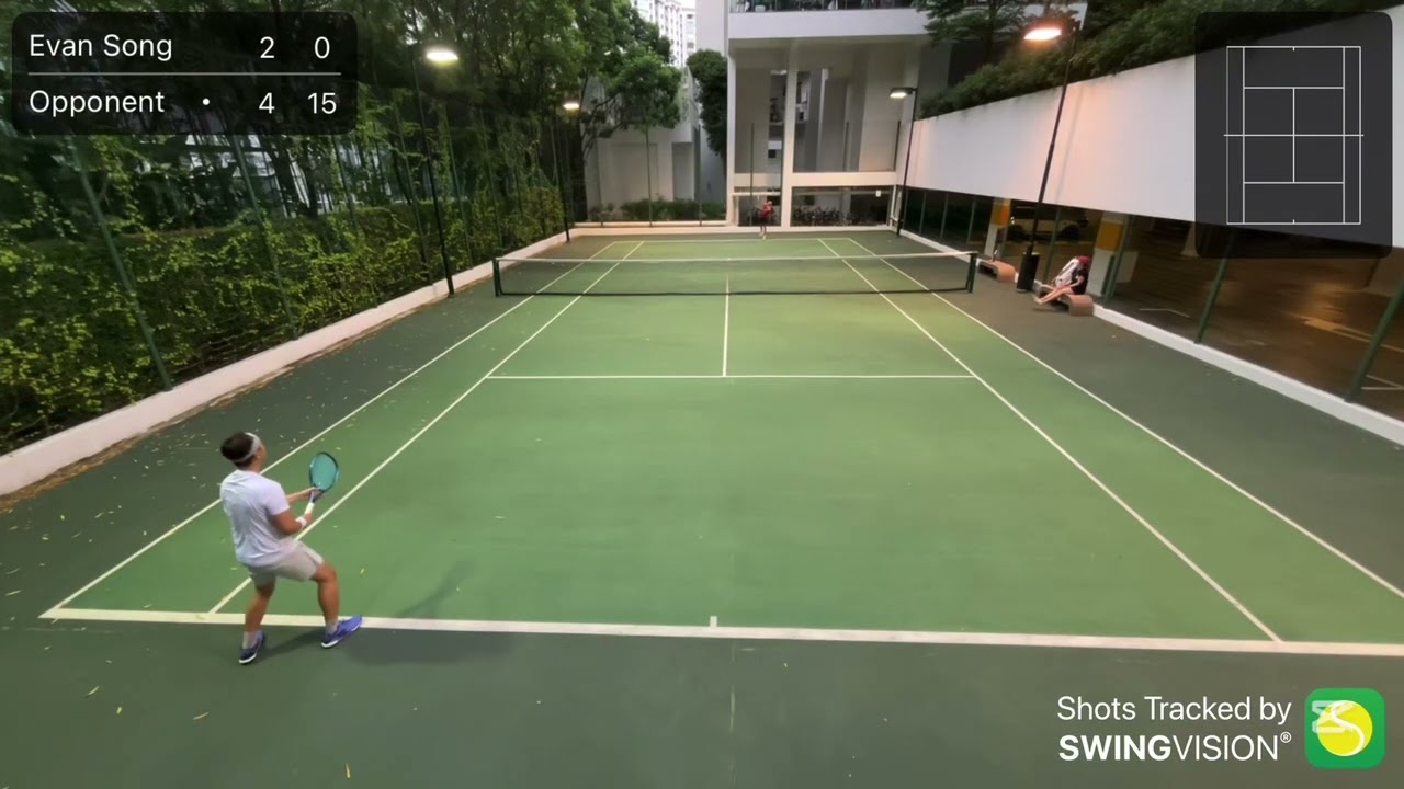 3.5/4.0 Singles Match: 2nd attempt against solid counterpuncher (Mark, 4.0)