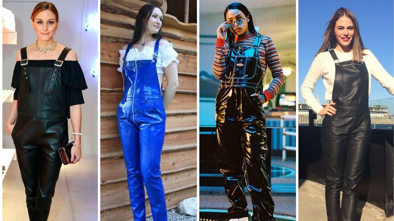 Amazing designs of patent leather rompers & jumpsuit for women & girls#2021