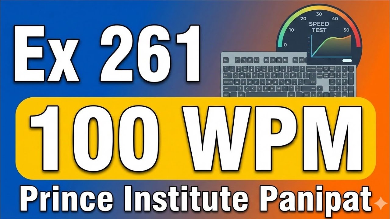 Ex 261 || 100 WPM|| 840 words||