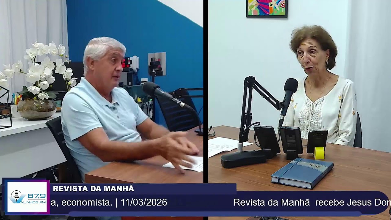 Revista da Manhã  recebe Jesus Donizete Piva, economista.