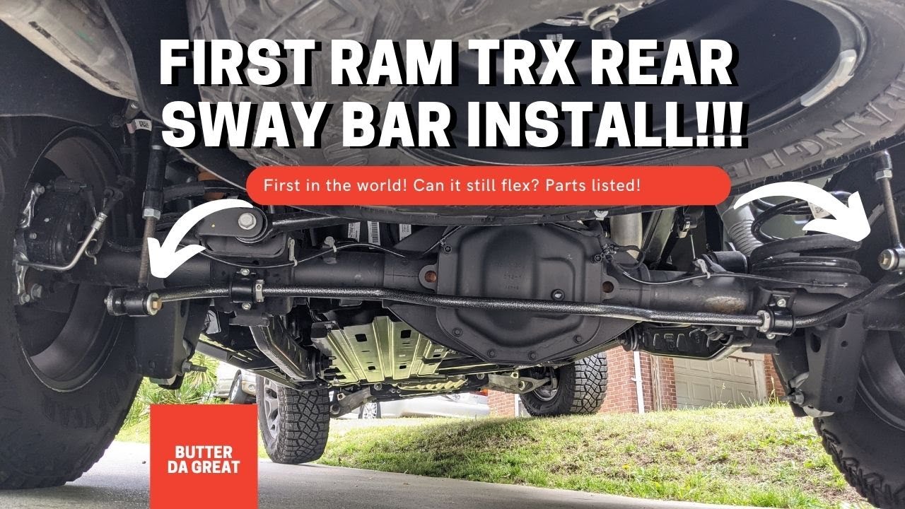 FIRST EVER TRX rear sway bar install! Hellwig fixed Ram Lean! Handles and flexes AMAZING!