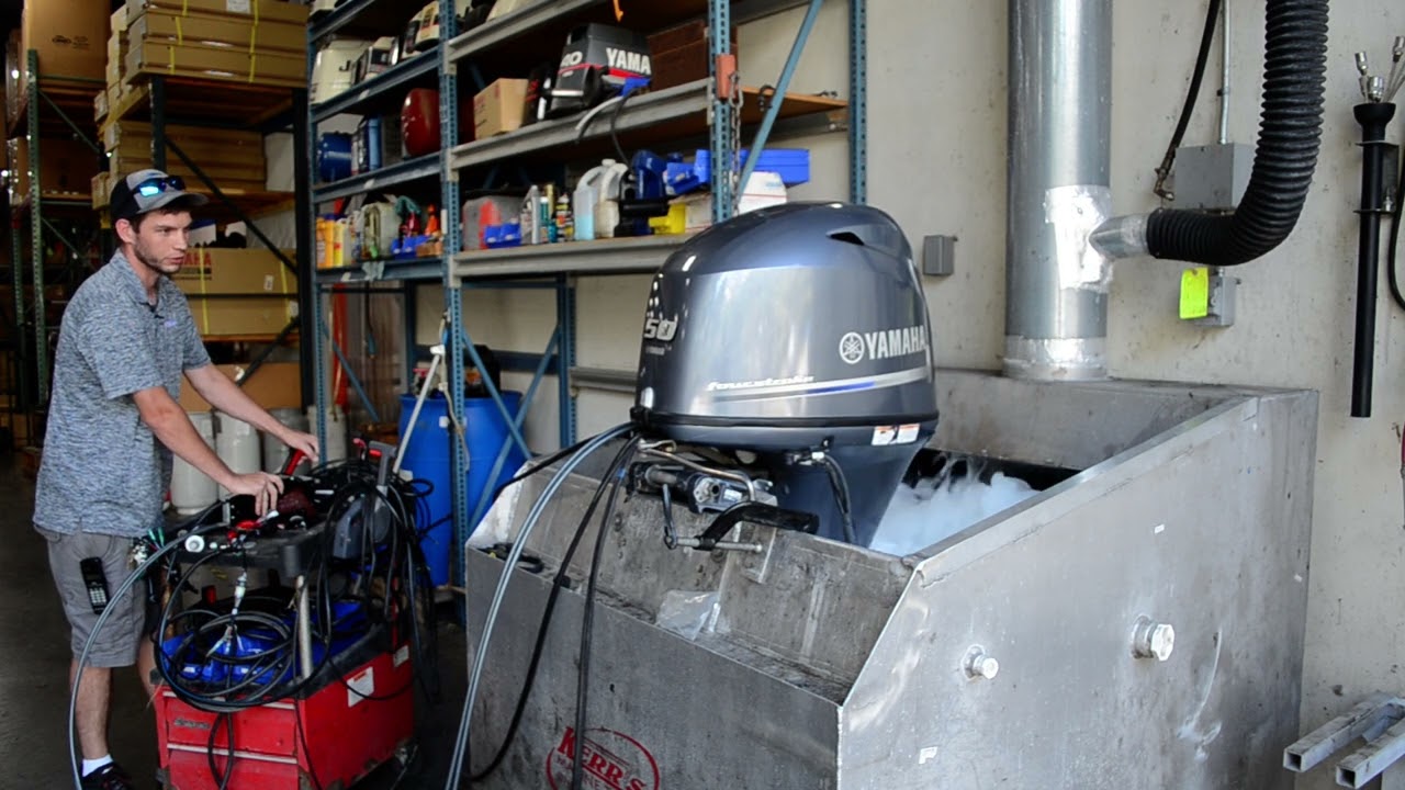 2014 Yamaha 50hp high thrust 20in Remote outboard boat motor SOLD