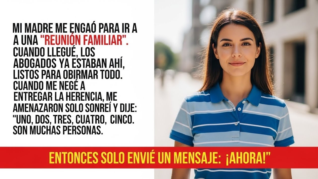 “Mi madre me engañó con una reunión familiar — cuando me negué a entregar la herencia, todo cambió”