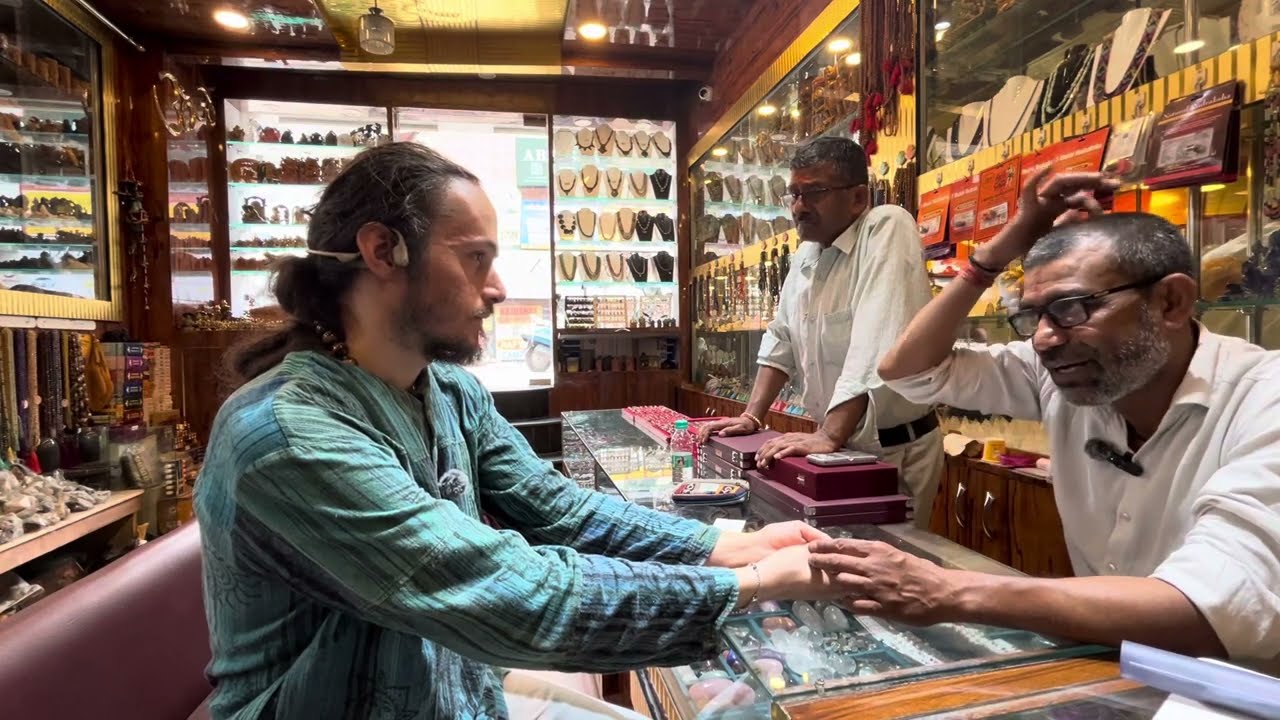 In India They gave me a palm reading. And I manifested a necklace.