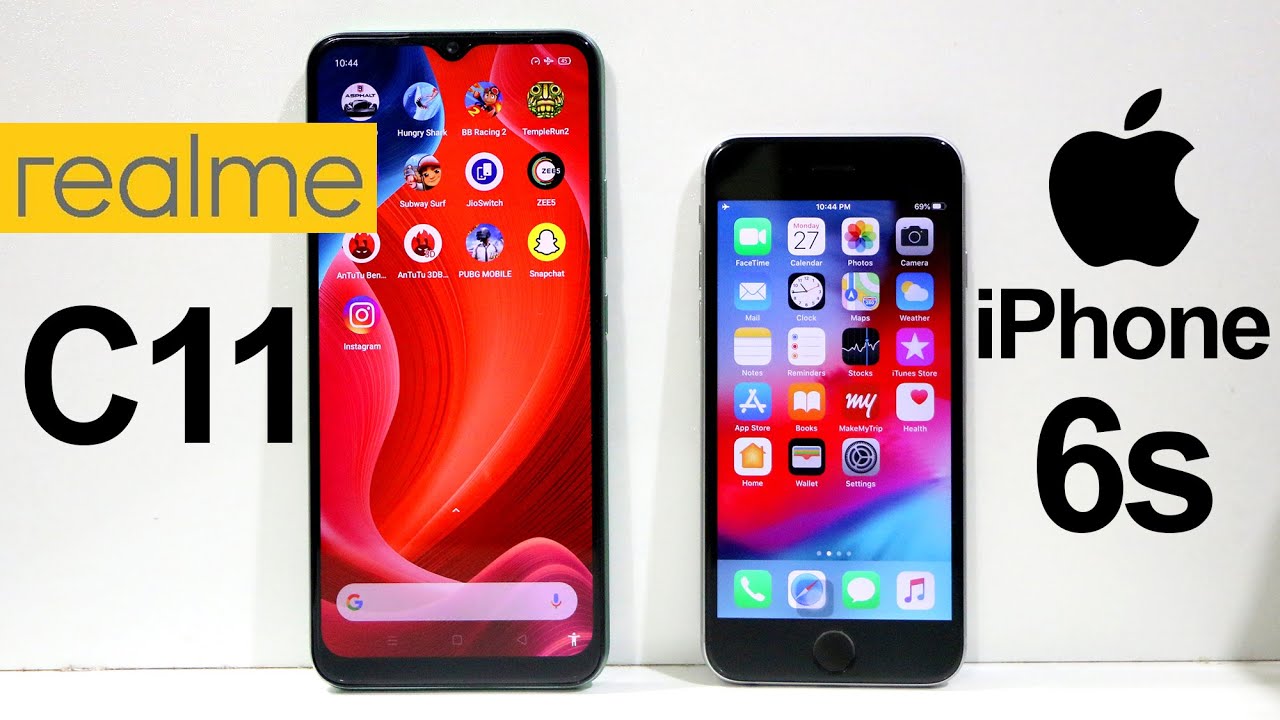 RealMe C11 Vs iPhone 6S Speed Test | Camera Test