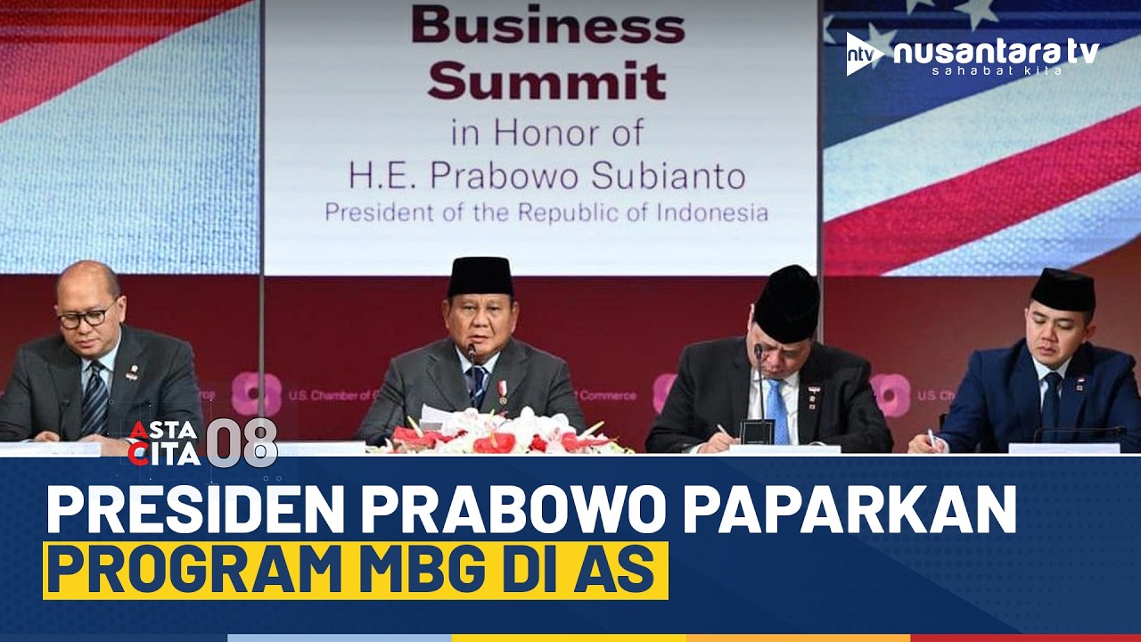 [LIVE] Presiden Prabowo Paparkan Program Makan Bergizi Gratis di Forum Bisnis AS | ASTA CITA 08