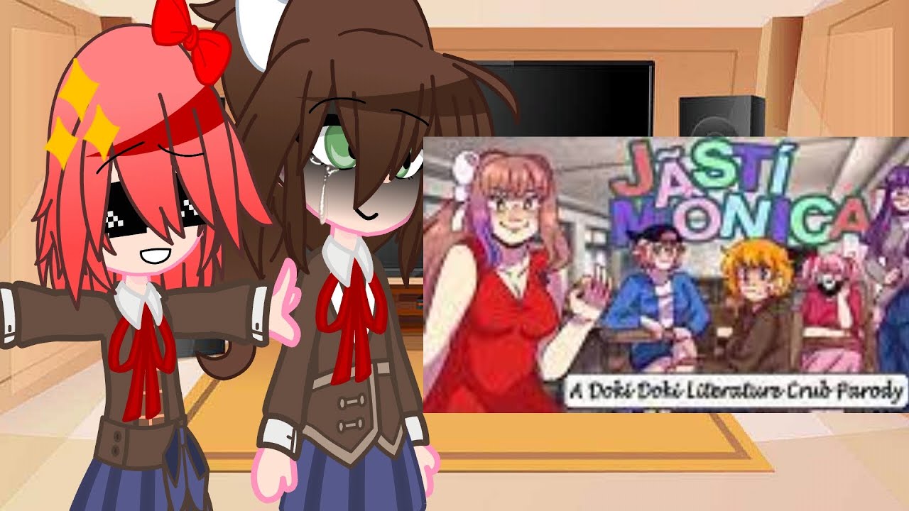 Doki doki reagindo a Jãsti Monica| DDLC| Gacha club | Parte 4/????