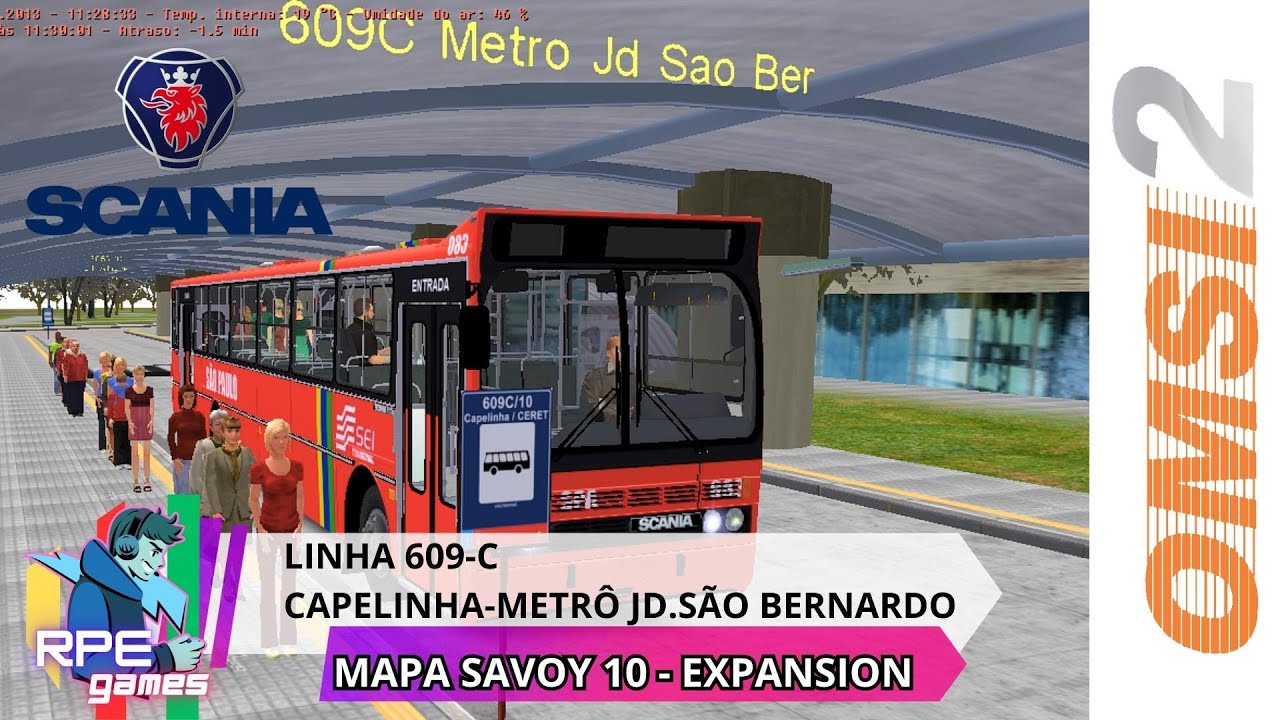 [GAMEPLAY] OMSI2 - CIFERAL PADRON ALVORADA SCANIA F113HL - MAPA SAVOY 10