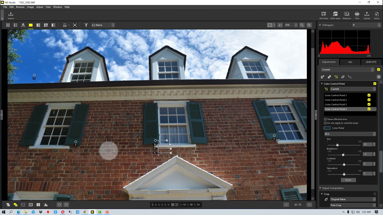 Nikon NX Studio - How to Use the Color Control Point Tool to Make Selective Adjustments