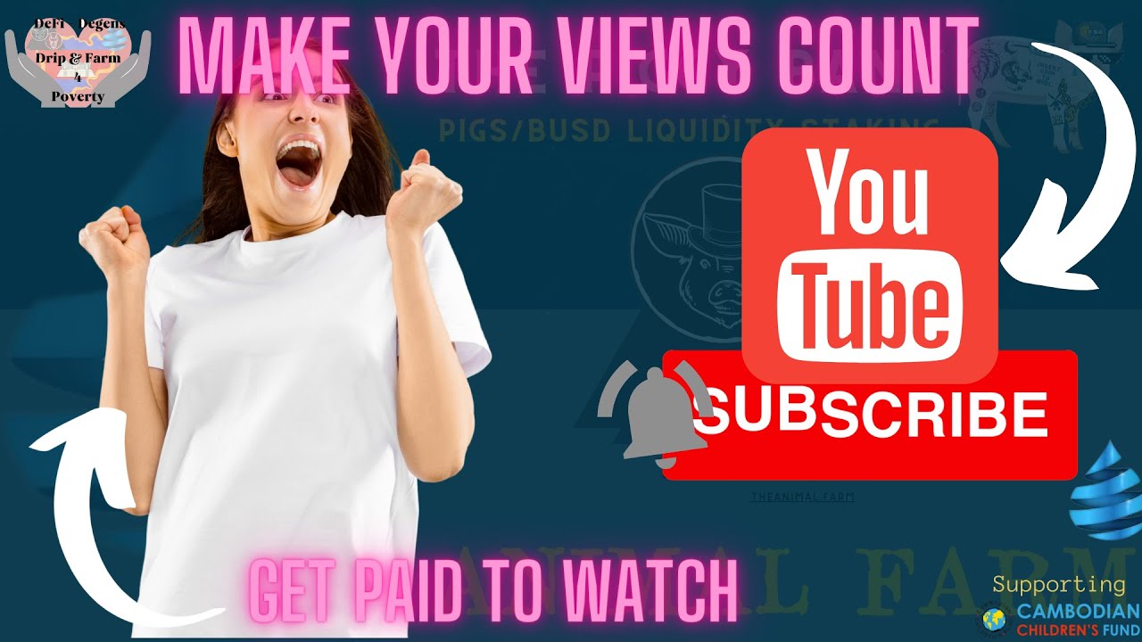 Drip Network passive income earned for watching youtube videos