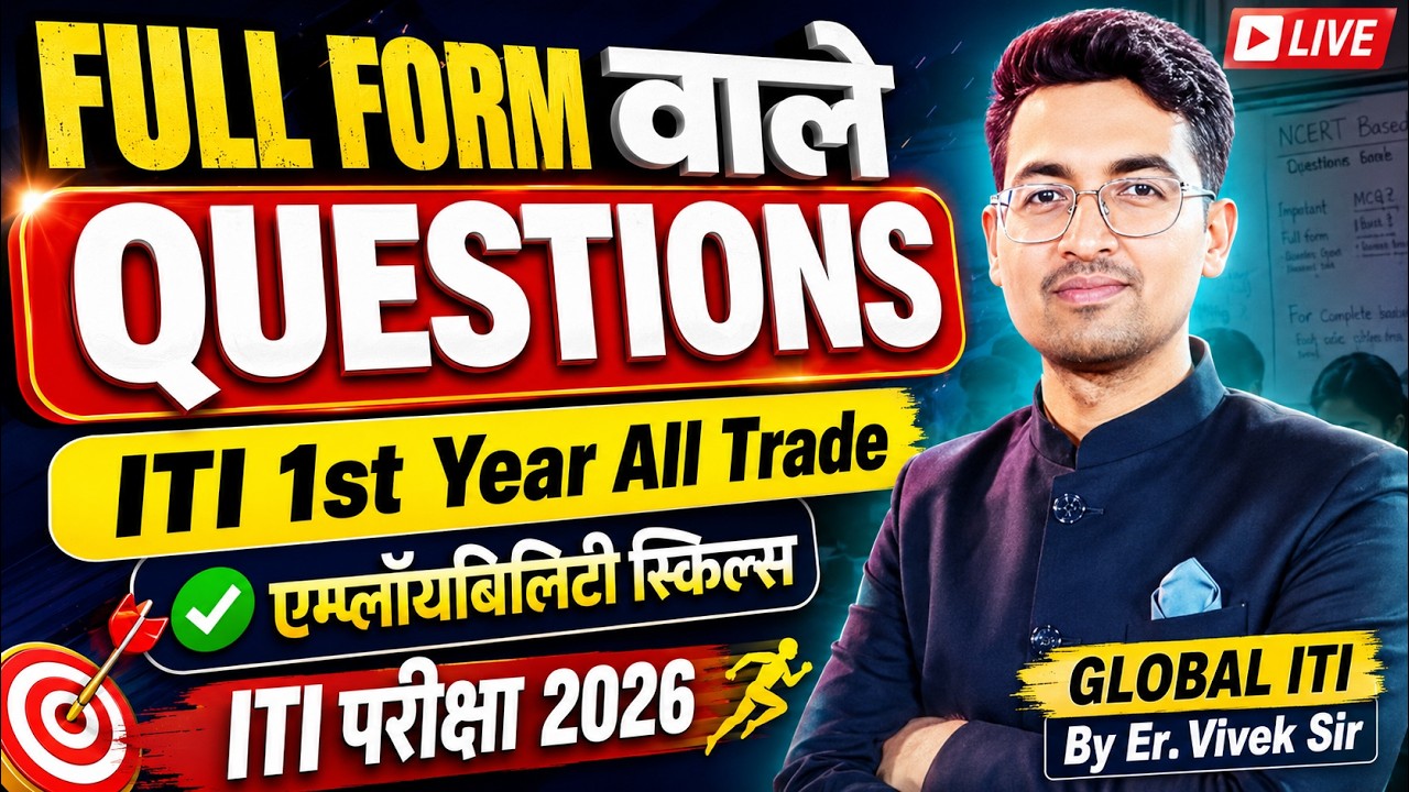 Full Form and Shortcut Questions | ITI Employability Skills Question Paper 2026