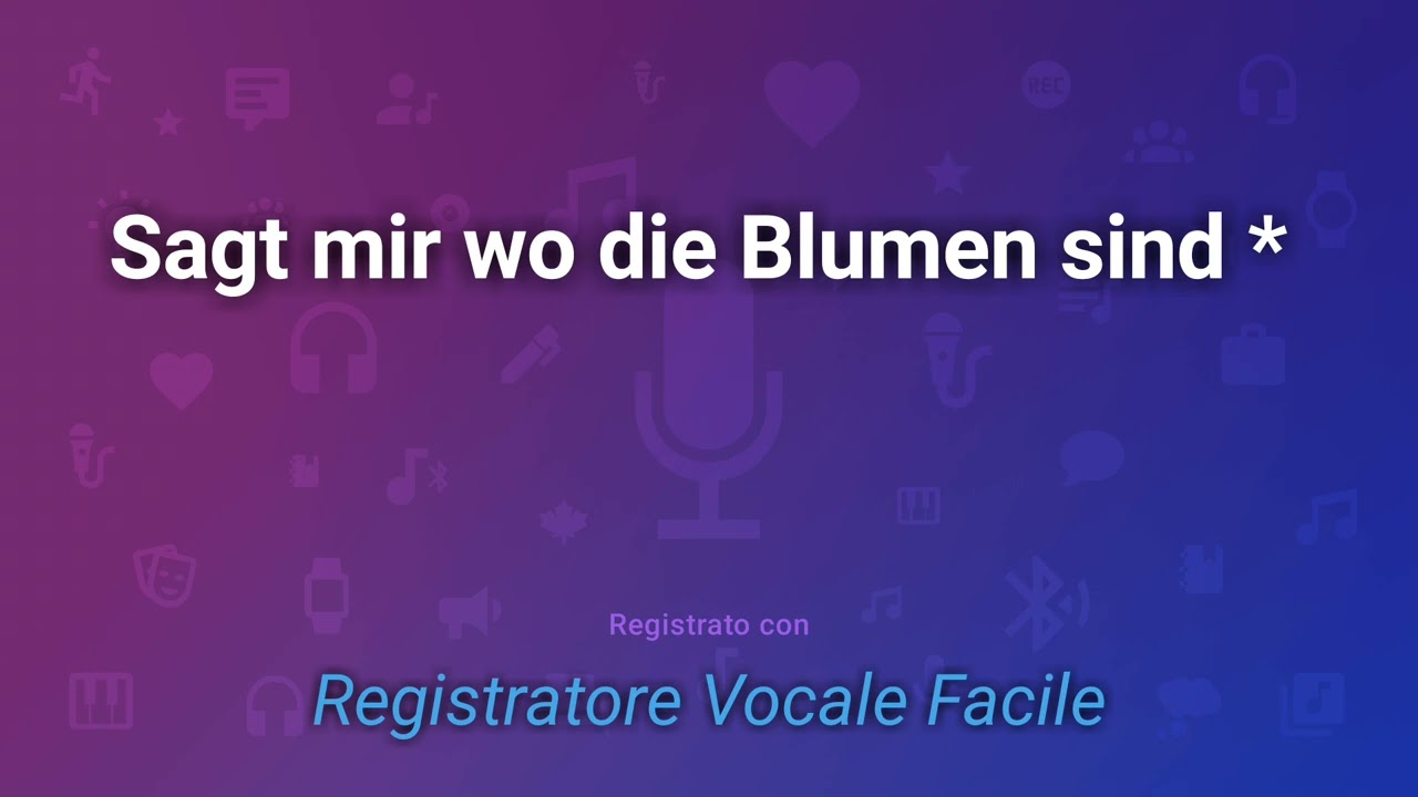 Sag mir wo die Blumen sind  (Short Version)