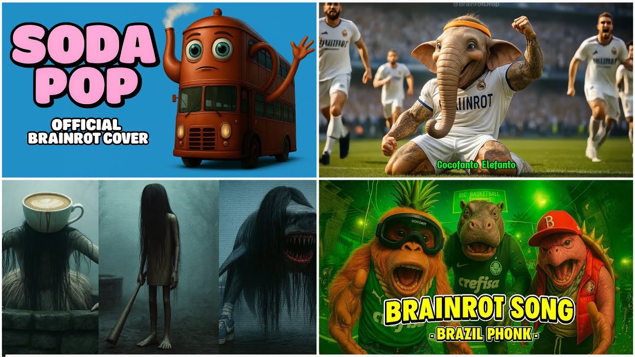 Brainrots Trypophobia VS Brainrot Football VS THE RING HORROR VS ITALIAN BUSES BRAINROT