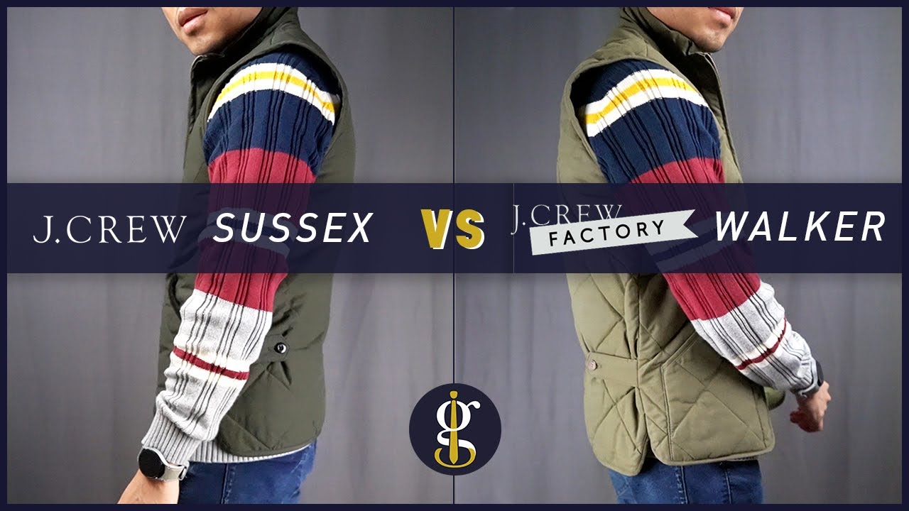 Какой стеганый жилет J.Crew лучше? (Обзор жилета Sussex и жилета J. Crew Factory Walker)
