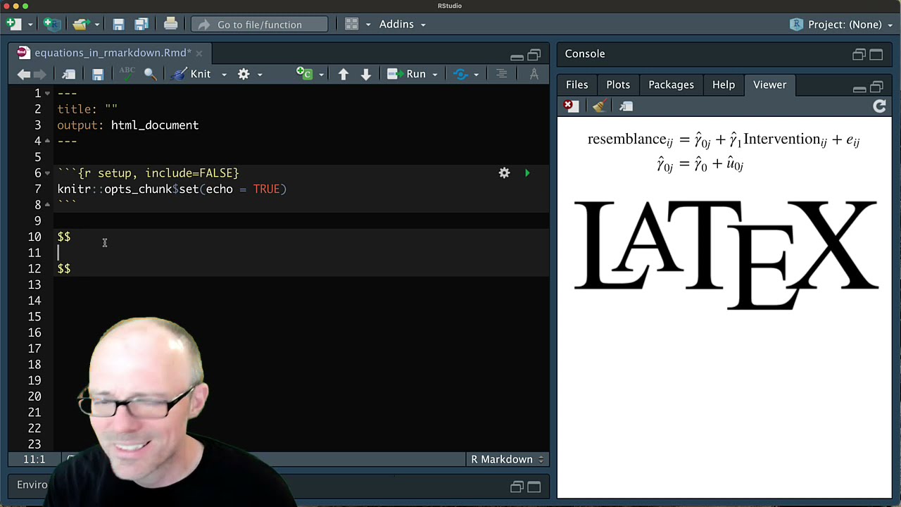 Уравнения в RMarkdown (LaTeX)