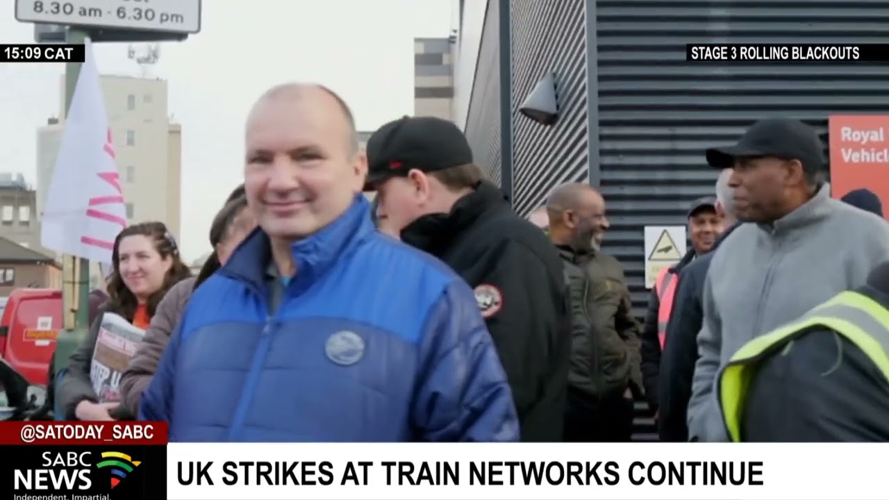 Largest UK trade unions continue to strike at train networks