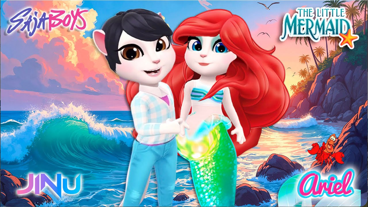 💖✨My Talking Angela 2 | Pregnant Ariel with Jinu | New Update 😘💋  Cosplay Makeover ✨