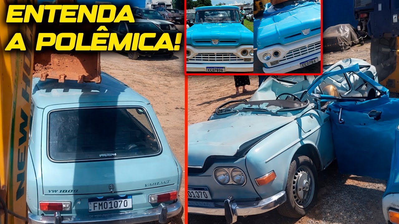 A POLÊMICA DA VARIANT E F100 ESMAGADADAS NO PÁTIO!