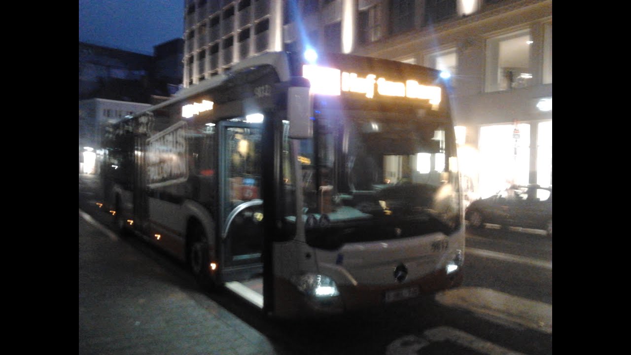 STIB/MIVB Mercedes-Benz Citaro C2 NIGHT RIDE ! with Tecmons and two other public transpot fans