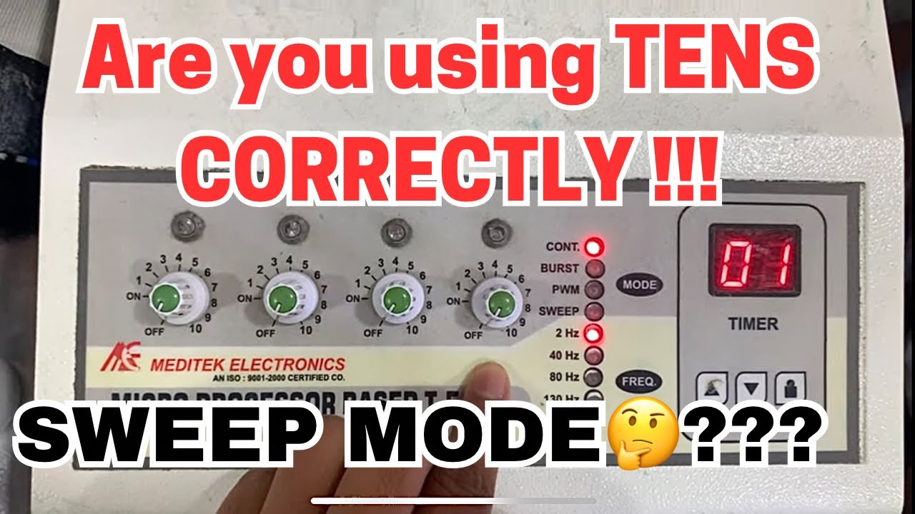 Parameters of TENS | Modes | TENS machine physiotherapy