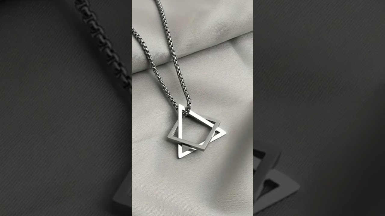 #topproducts #Stainless #Steel #Geometric #Pendant #Necklace #for #Men,