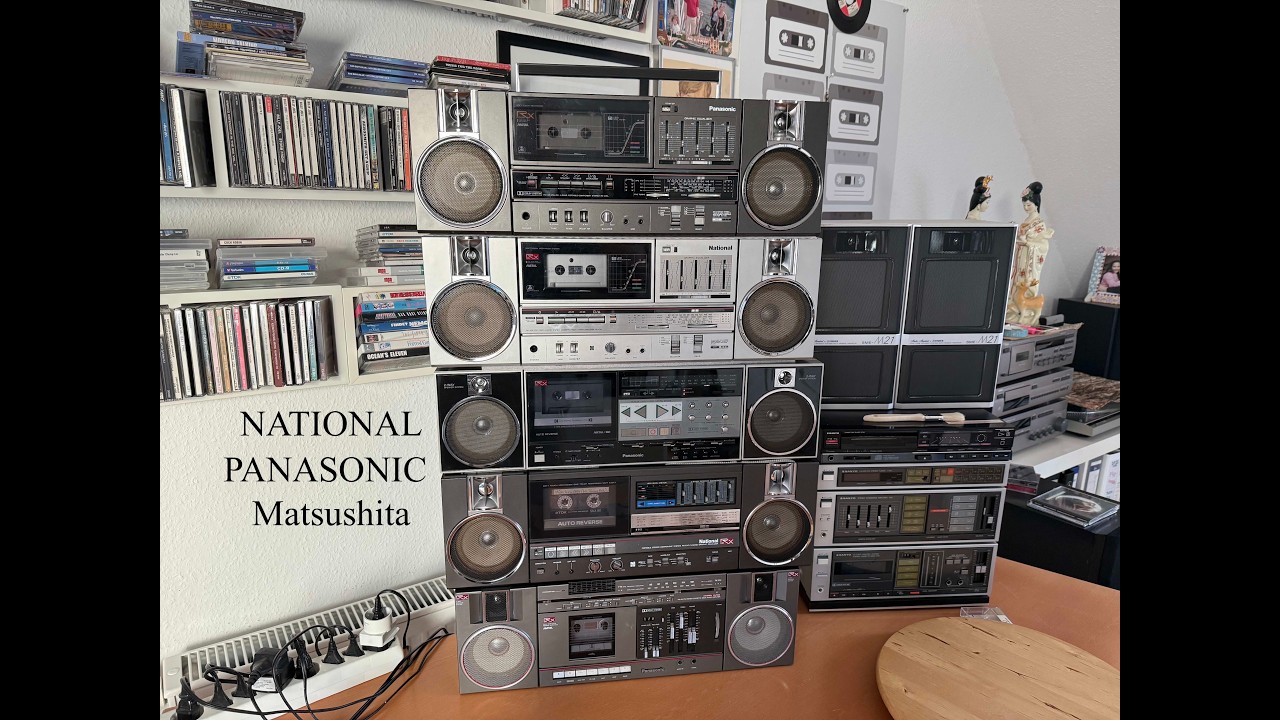 National & Panasonic RX-C60 C52 C47 C45. General review. Golden 80s.