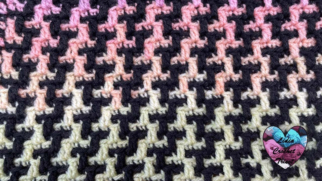 Point Mosaic tutoriel crochet 