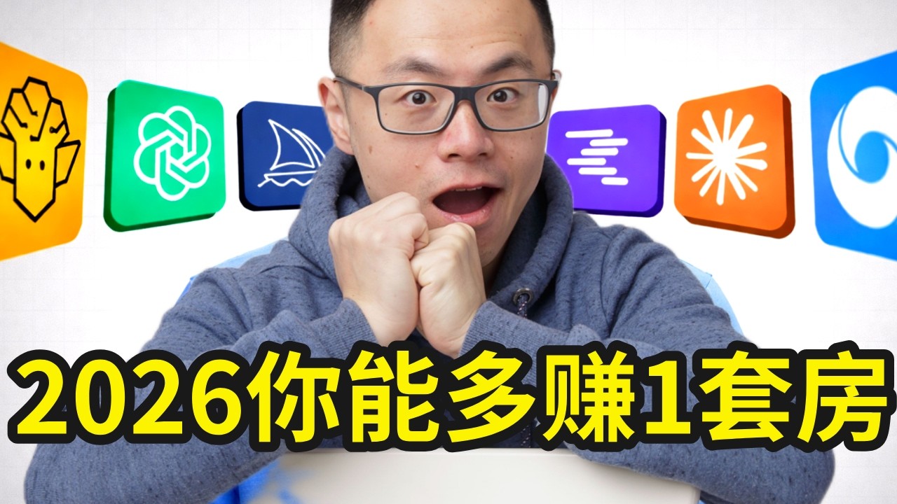 7个超强AI提示词，在20 分钟里帮你把用AI的技巧从 菜鸟 立刻飙升到 大神的水平，碾压其他所有人！看完，2026年就够你多赚一套房！你的AI不好用，是因为99%的人用 AI 都用反了！