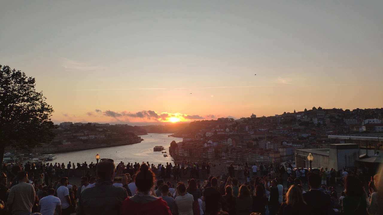 Pôr do sol no Jardim do Morro - Vila Nova de Gaia