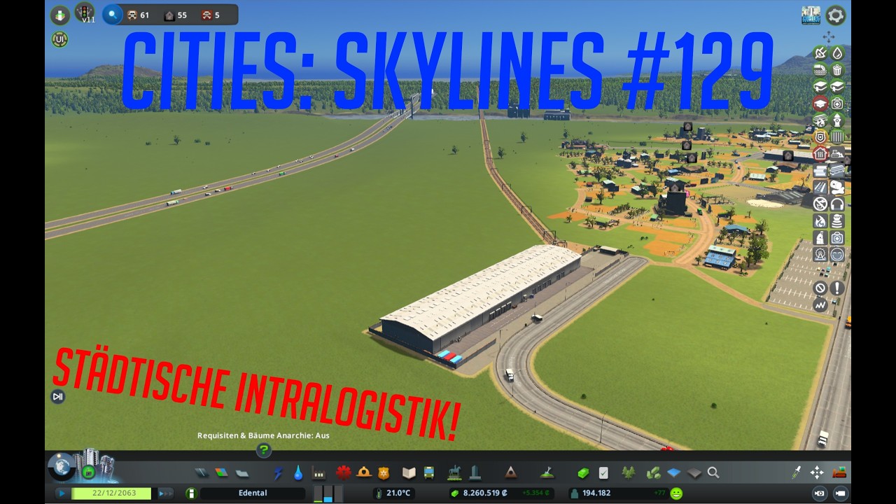 Let's Play: Cities: Skylines Edental | #129 | Von der STRASSE auf die SCHIENE!