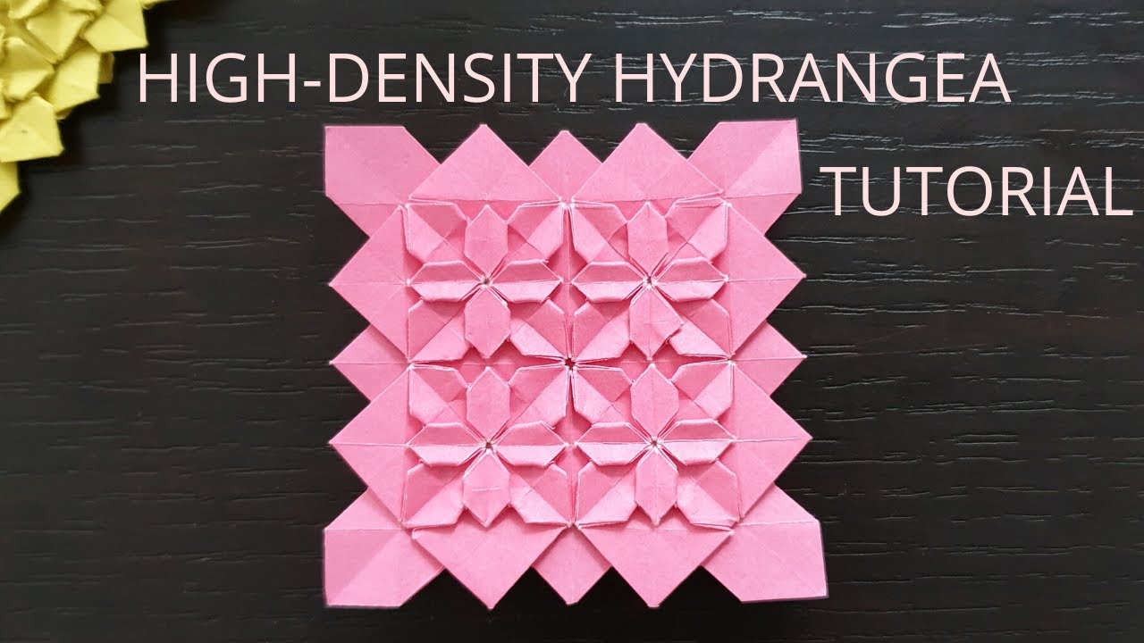 How To Fold A High-Density Hydrangea (Shuzo Fujimoto) | Origami Tutorial | DIY | Papercraft
