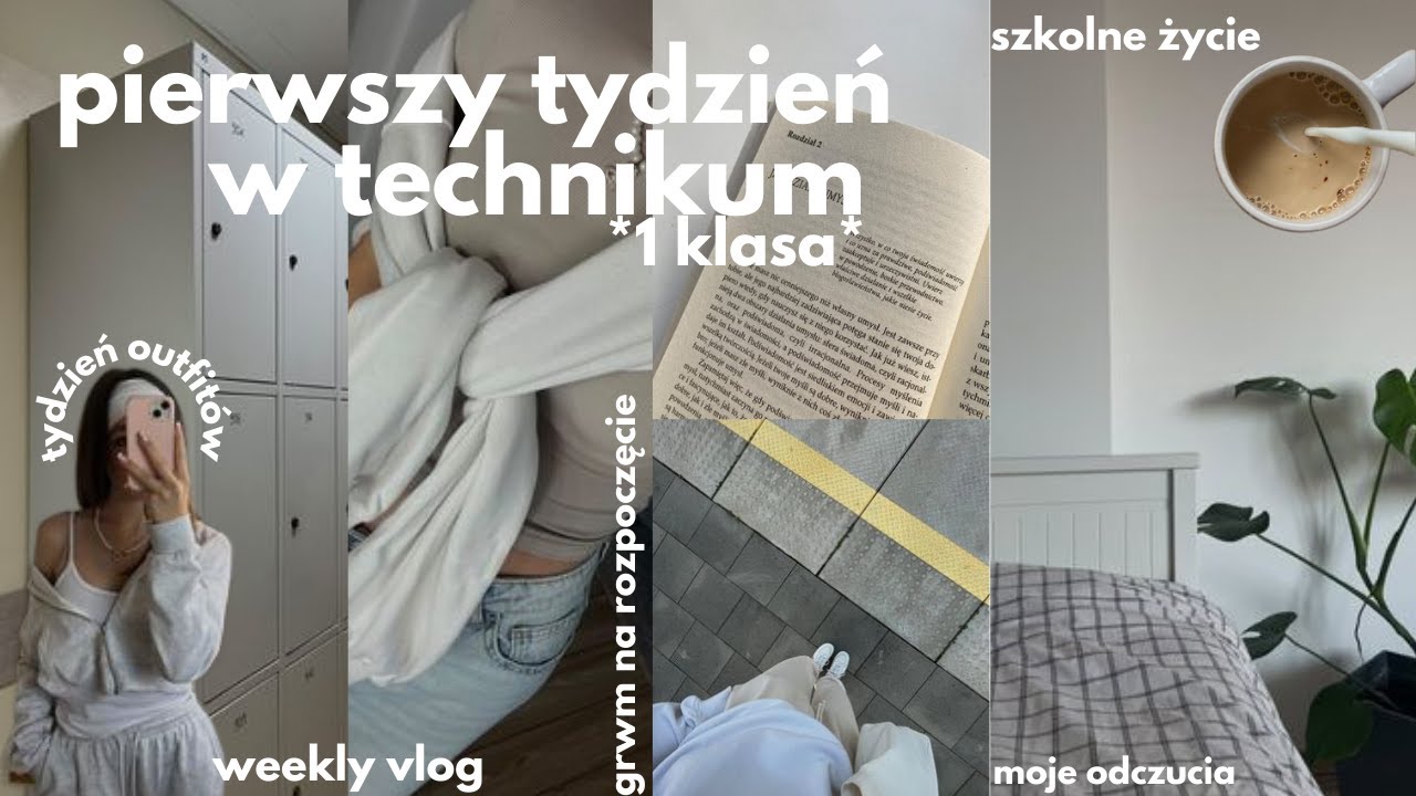 pierwszy tydzień w TECHNIKUM *weekly vlog* - szkolne życie, powr&oacute;t do rutyny, back to school 2023