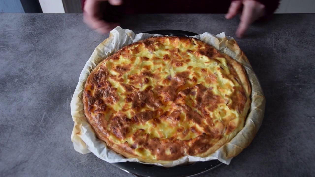 Une tarte salée  jambon mascarpone 🥧🥧🥧