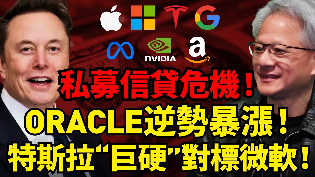 地緣 + 私募信貸雙殺！美股三大指數技術面破位！逆勢暴漲9%，馬斯克推出 Macrohard 對標微軟！輝達堅守20日均線！ #輝達 #特斯拉 #甲骨文 #馬斯克