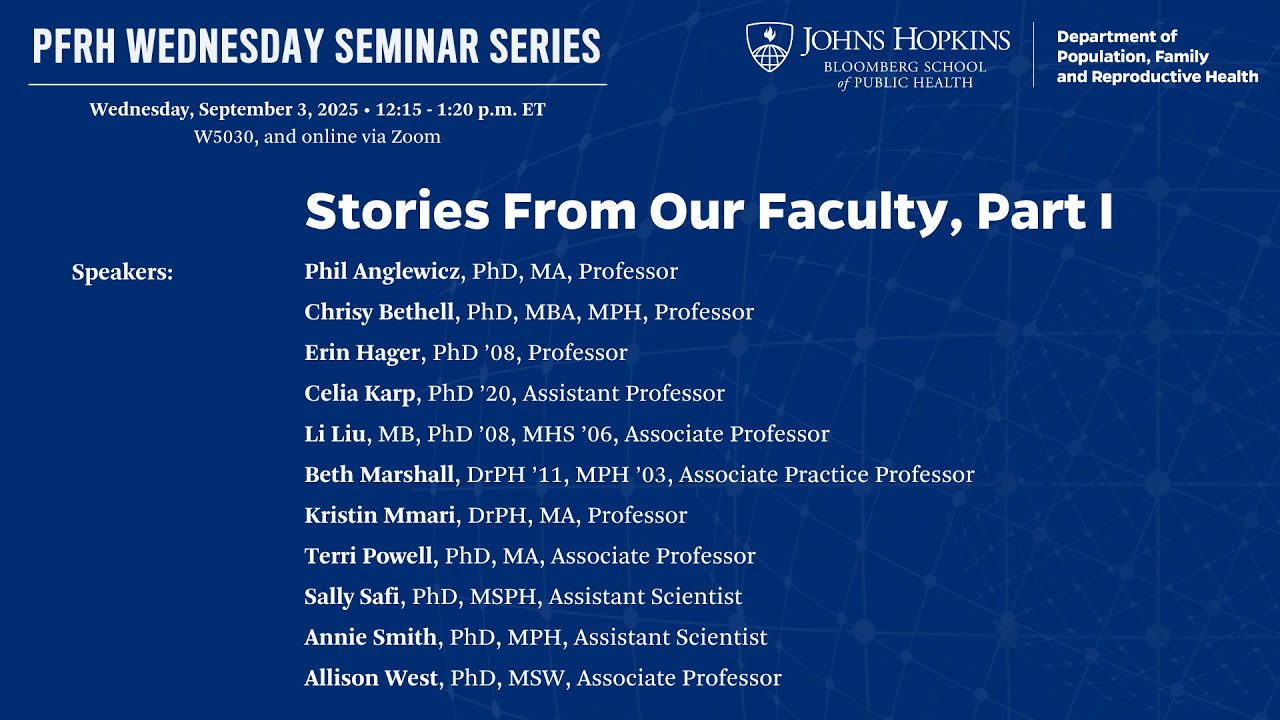 Stories from Our Faculty, Part 1