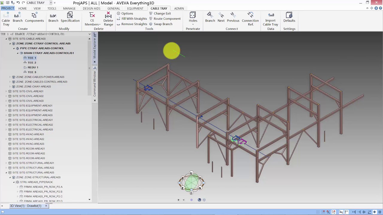 AVEVA E3D Cable Tray Modelling