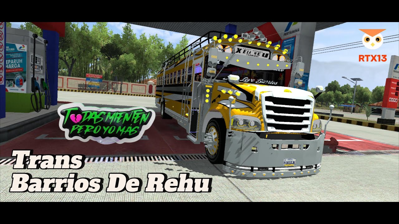 Transportes Barrios de Rehu 💛 Bus Simulator Indonesia