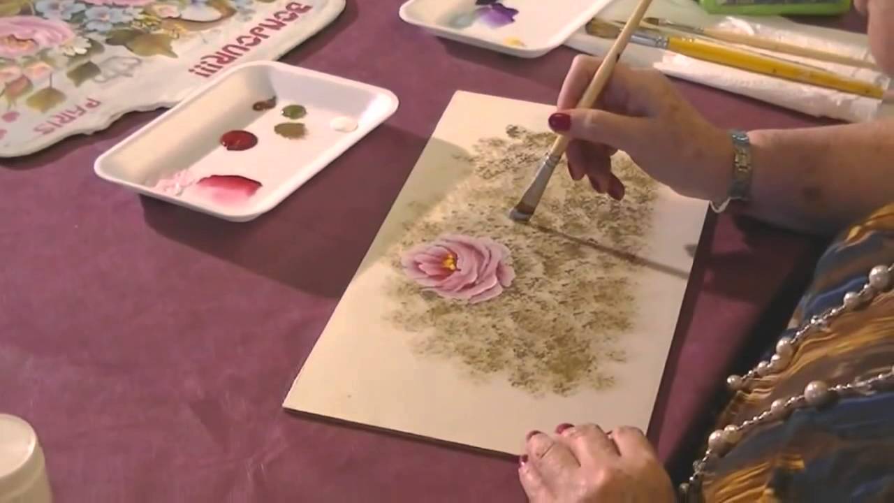 MONITOR | Silvia Mongelos | Como pintar Rosas con Acrilicos - Pinceladas| Manos a la Obra