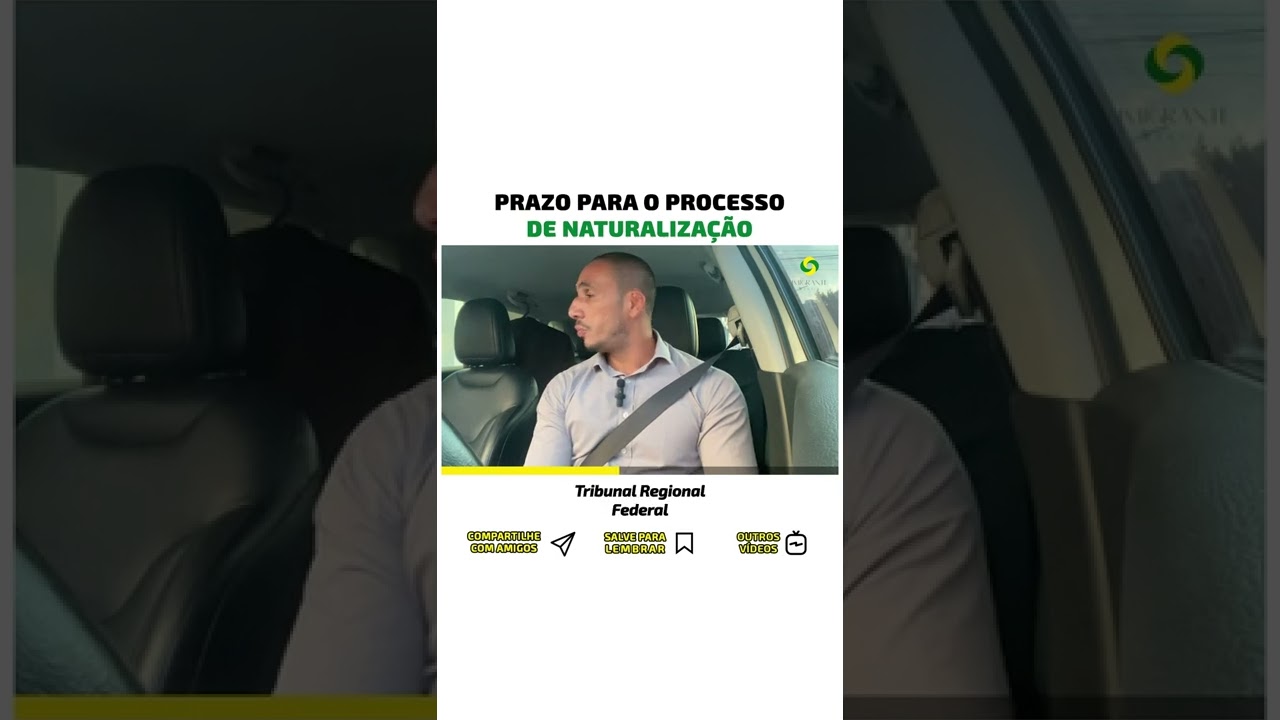 Tiago Muharram  - PRAZO DE CONCLUSÃO PARA PROCESSO DE NATURALIZAÇÃO