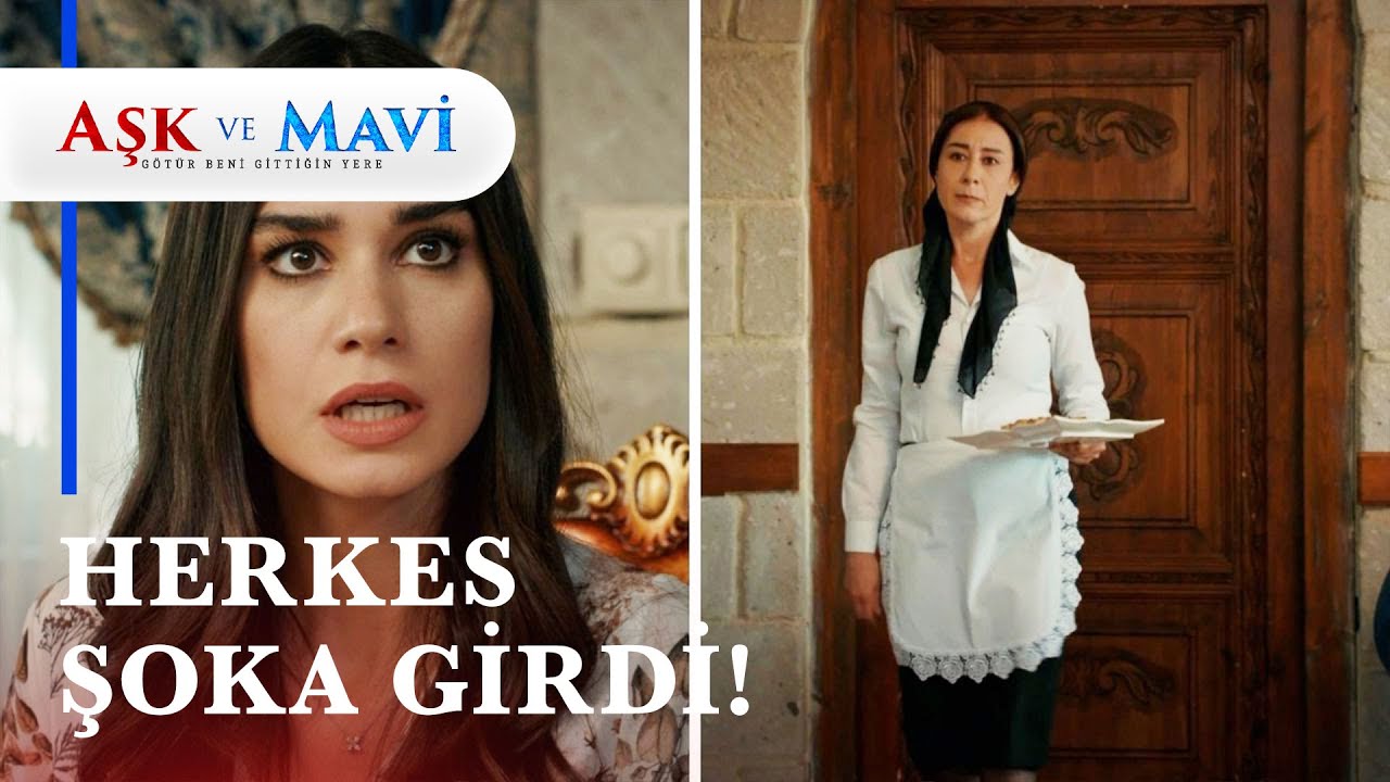 Hasibe'ye hizmetçi kıyafeti giydirdiler - Aşk ve Mavi 32. Bölüm