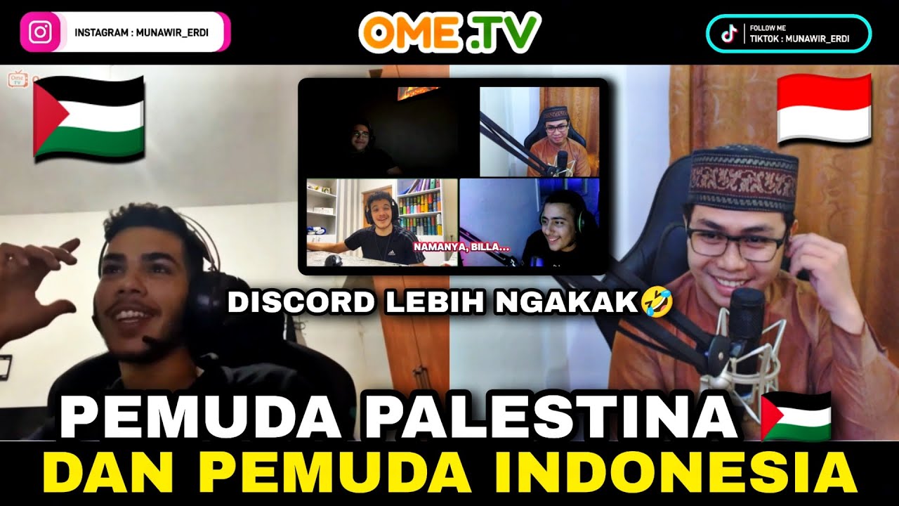 ORANG LAGI SERIUS MALAH PADA KETAWA 🤣🤣 OME.TV KETEMU ORANG PALESTINA 🇵🇸 LANJUT DISCORD ‼️