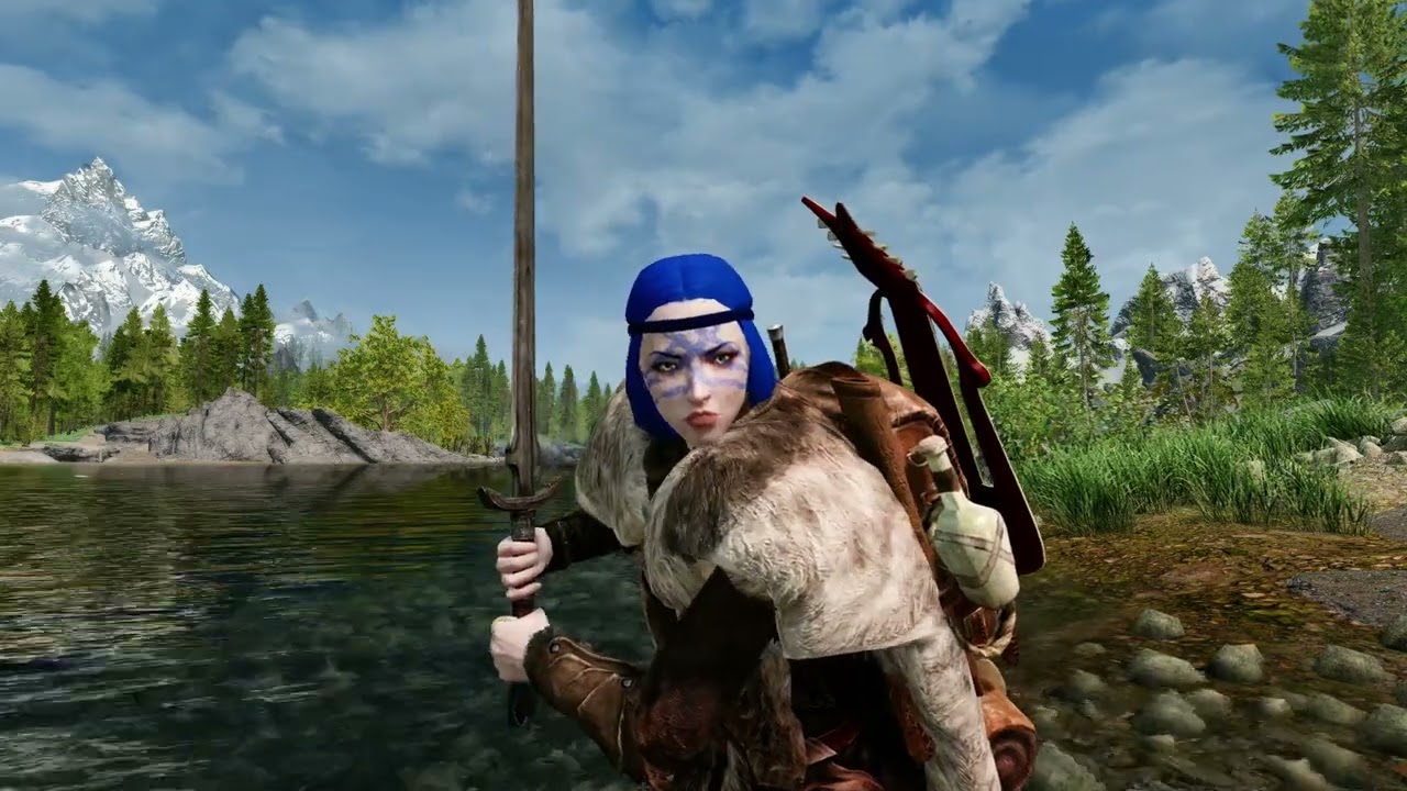 Meryem the Warrior Princess will return in Skyrim with over 1600 mods with her friend Rigmor TRAILER