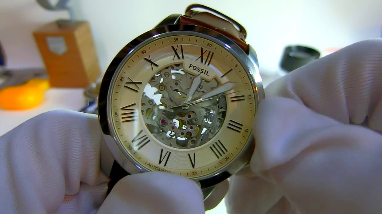 Fossil watch ME3099 skeleton using Citizen Miyota Caliber 8N24 automatic
