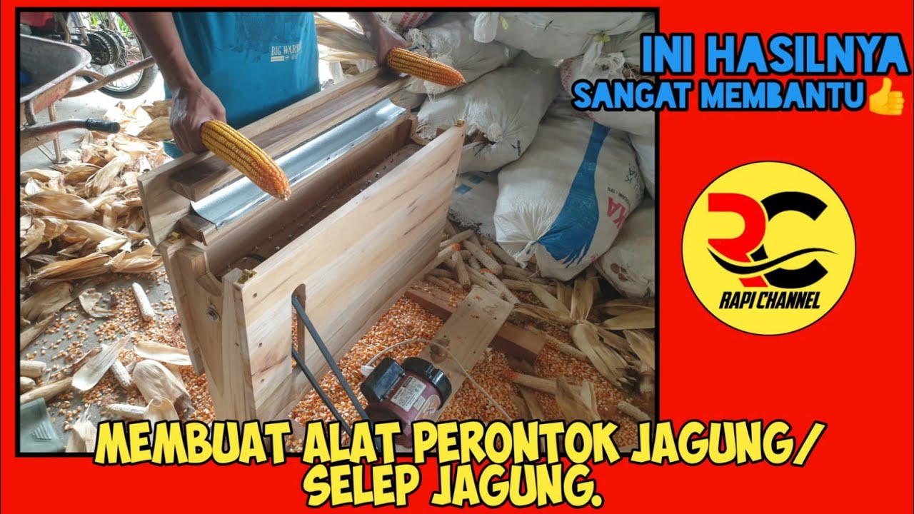 membuat alat perontok jagung sederhana dari kayu(KOKROK JAGUNG,SELEP JAGUNG)